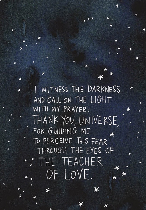 I witness the darkness...